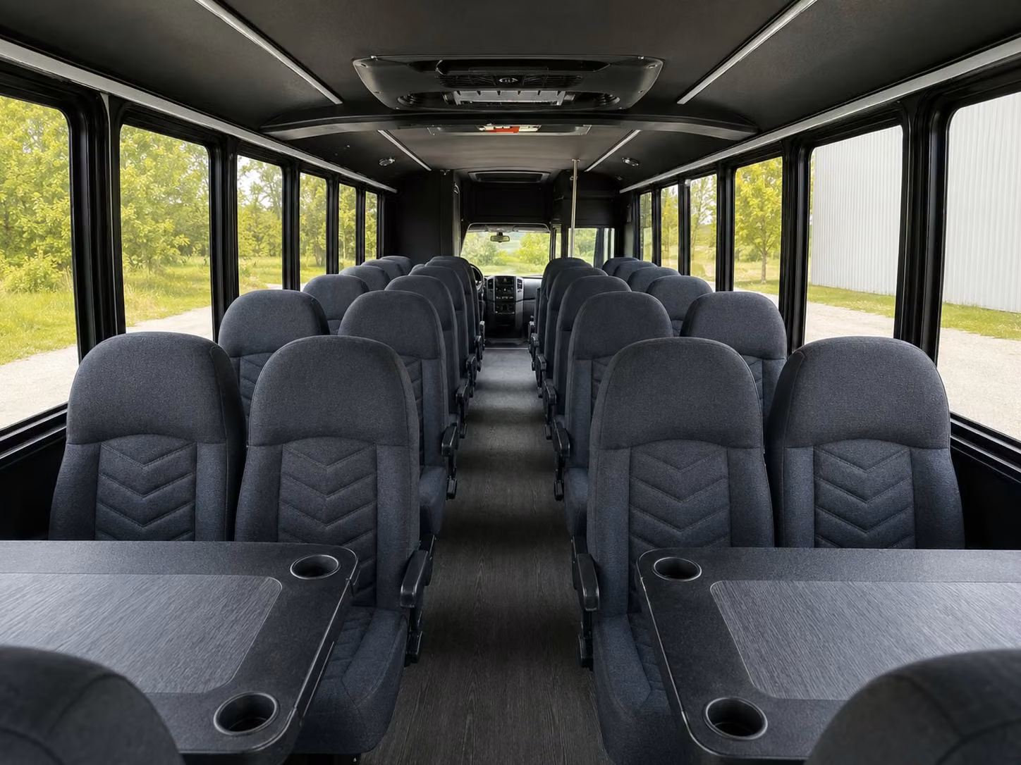 15 passenger minibus interior
