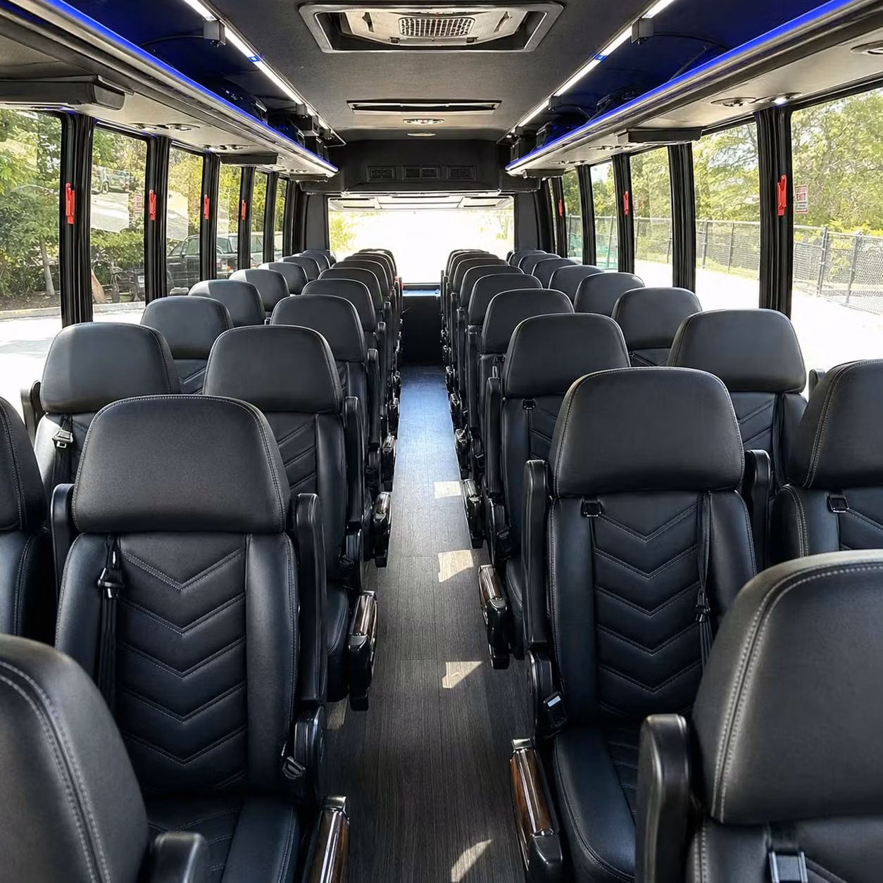 25 passenger minibus interior