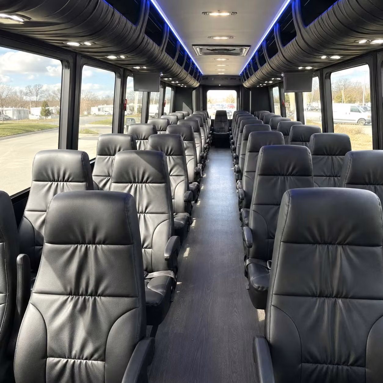 28 passenger minibus inside