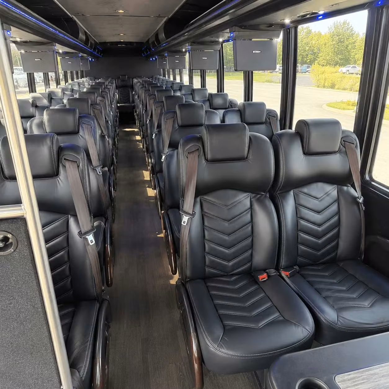 28 passenger minibus interior