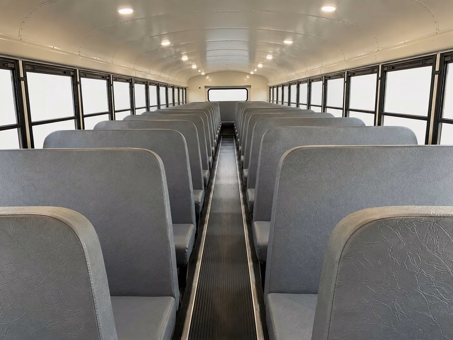 school bus inside